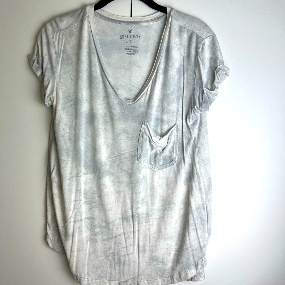 Super soft and oversized slight tie die